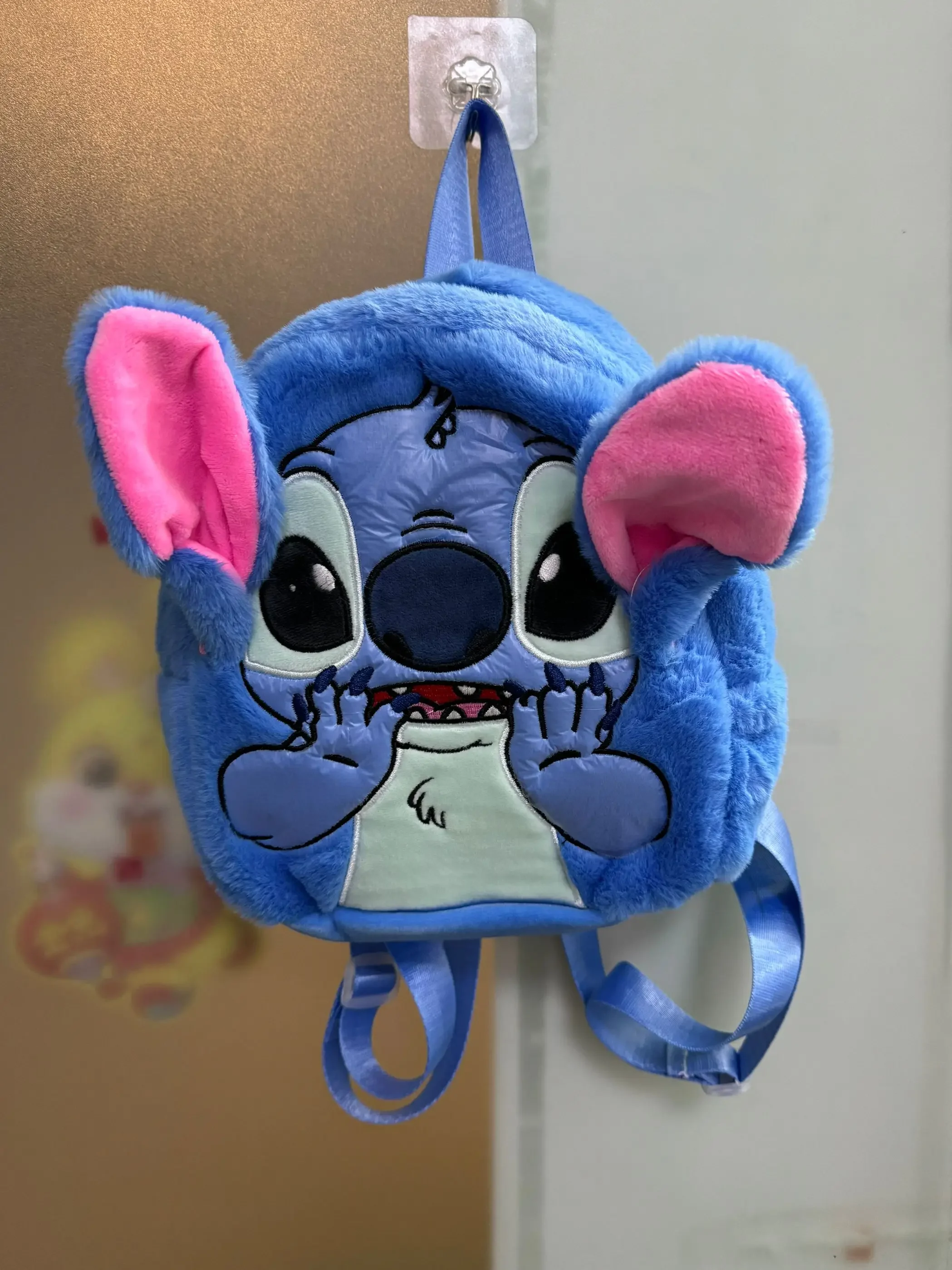 New Disney cartoon Stitch and Angel Backpack  bag  Kindergarten school bag lady Backpack