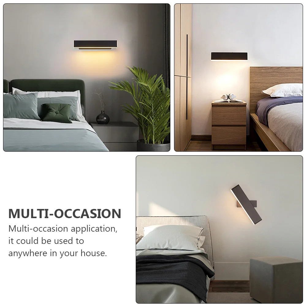 

1Pcs Unique Rotating Wall Lamp Aluminum Acrylic Wall Light Home Interior Bedside Hallway Living Room Decoration