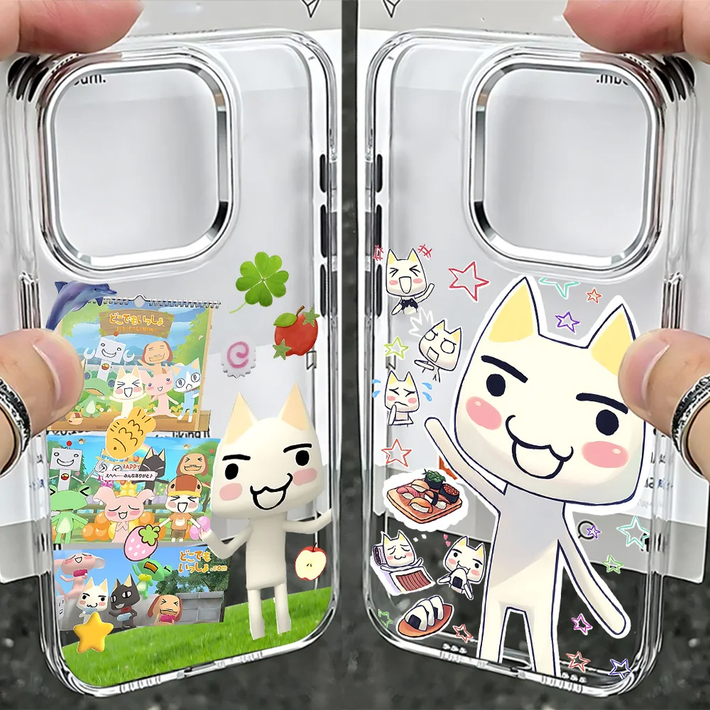 Coque de téléphone INS Cute Toro Inoue Cat, étui arrière en Silicone TPU souple Transparent pour Google Pixel 10 9 8 7 8A 9A XL Pro 4G 5G