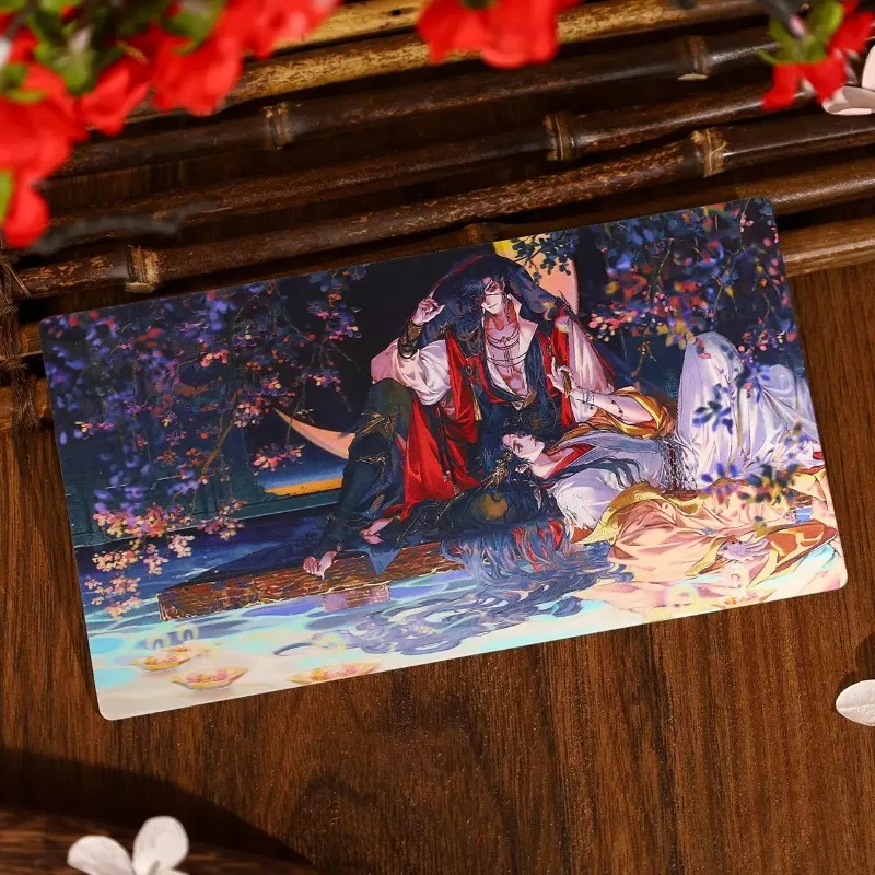Merchandise di fumetti di benedizione ufficiale del cielo: Xie Lian e Hua Cheng Fan Hua Shui Xie 3D Carta di profondità del volto