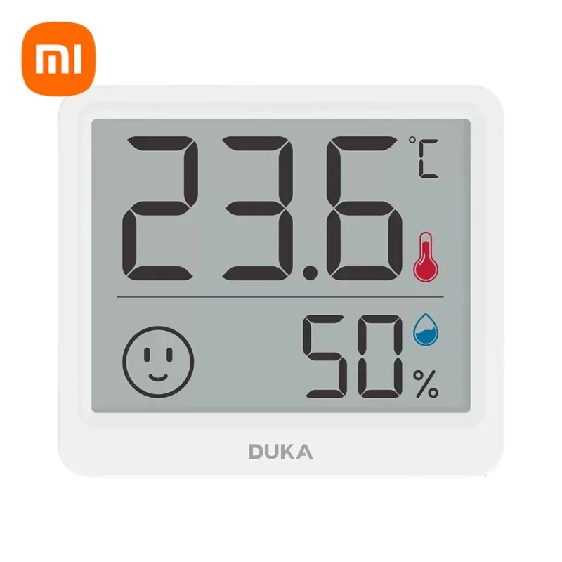 Xiaomi-duka Termômetro Eletrônico e Higrômetro Mini Estação Meteorológica Inteligente Digital Alta Precisão Doméstico Interior Quarto do Bebê