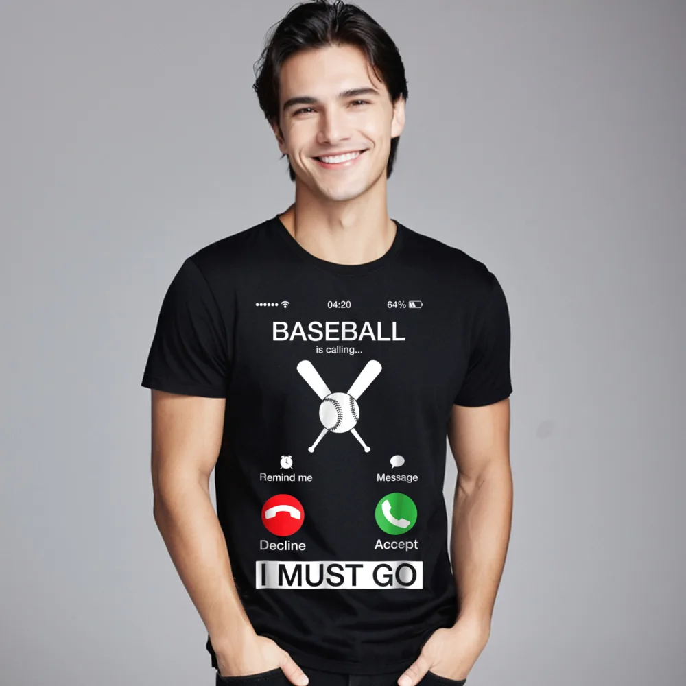 Baseball Is Calling And I Tops & Tees Newest Round Neck Family Short Sleeve 100% Cotton Mens T Shirts Print Tops Tees