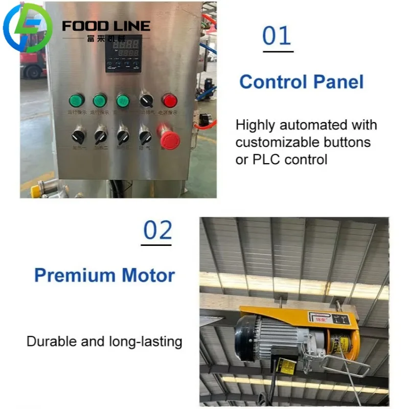 Mesin Retort Industri Kapasitas Besar Bertekanan Tinggi FL Customzied dengan Sistem Miring dan Pengangkat Khusus untuk Memasak Makanan