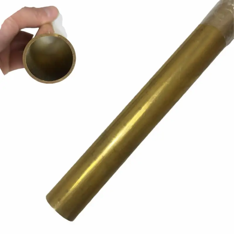 Tubo de bronze H62 diâmetro externo 42mm 45mm 48mm 50mm 55mm 60mm Tubulações de água aquecimento e resfriamento tubo de latão grande diâmetro