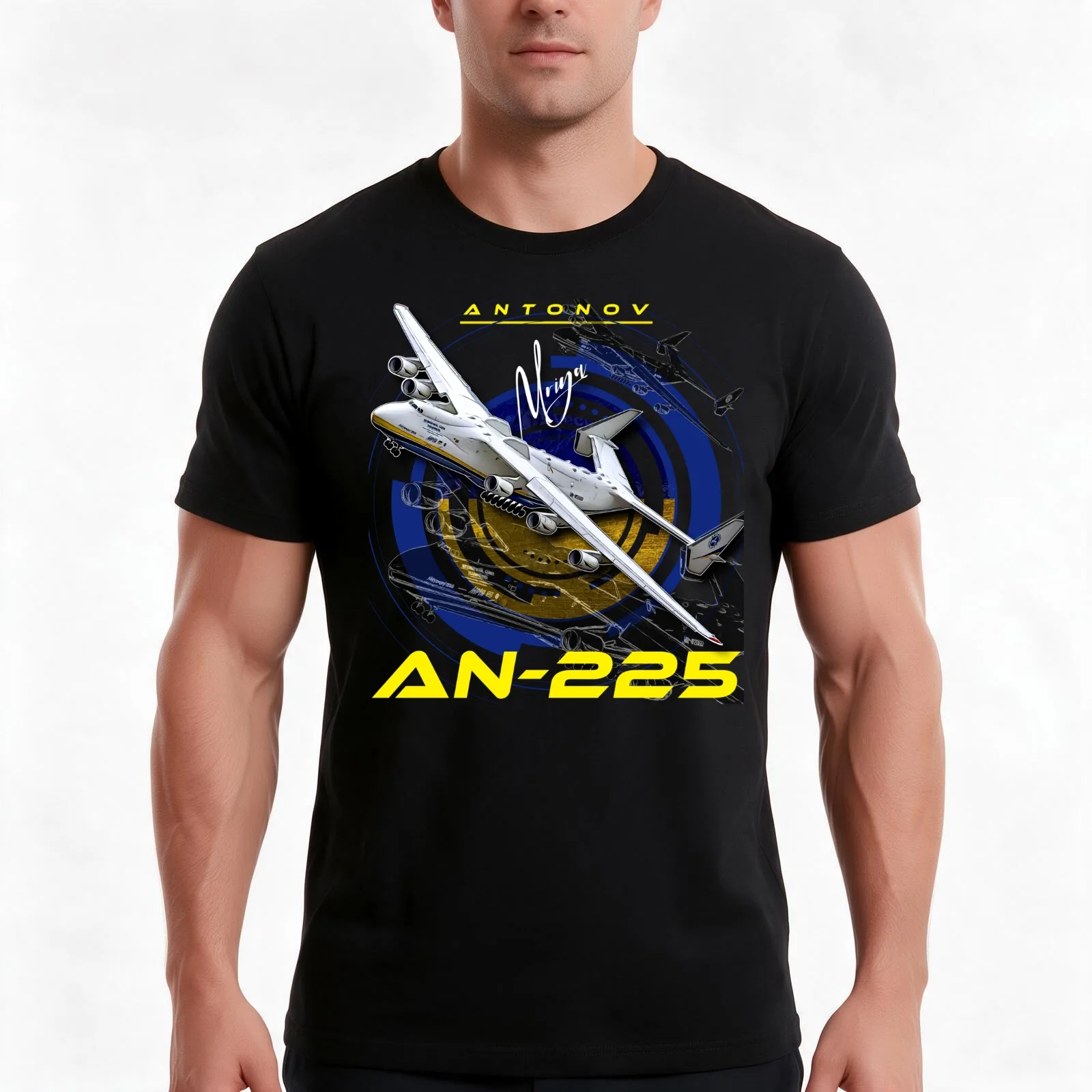 Antonov An-225 Mriya T-Shirt Summer Casual Cotton Tee Oversized Streetwear Tops Vintage Graphic Print Loose Fit Short Sleeve