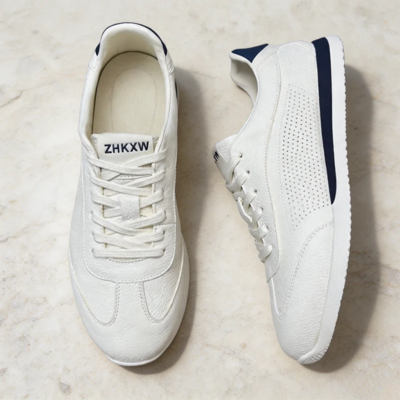 Dopamine Color Block Men Casual Shoes Shell Toe Design Thick Sole Height Increase Breathable All Match Streetwear Board Sneakers