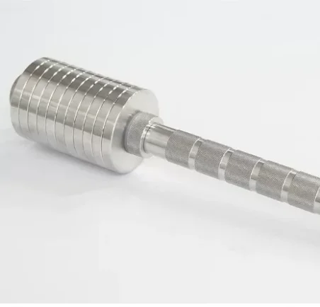 Stainless Steel Adjustable Bar Bell Wrist Strength Forearm Trainer Combat Core Fitness Equipment