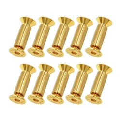 10pcs/lot Brass Screw Rivet Knife Handle Lock DIY Knife Material Plate Fastening Flat Hex Head Screws