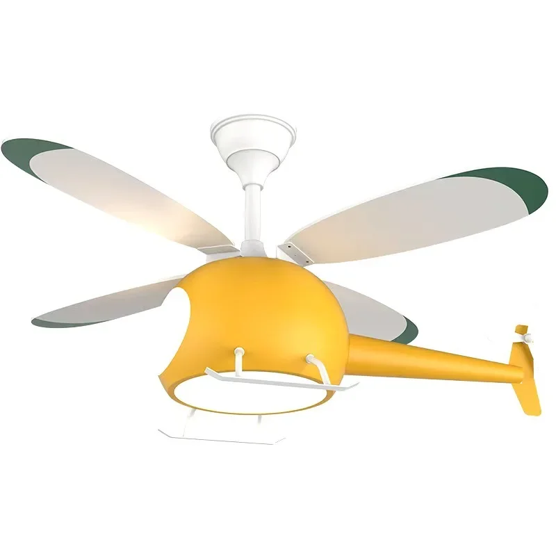 Children's fan light, aircraft fan light integrated household, creative cartoon room, ceiling light with fan