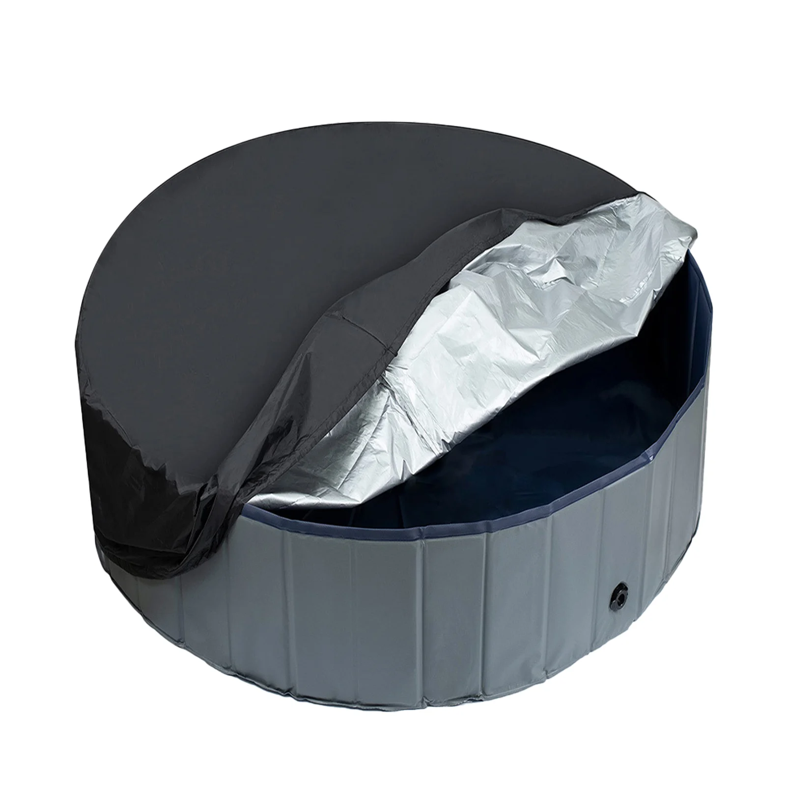 Covers for Above Ground Pools, Pool Cover Protector with Steel Rope, Waterproof and Dustproof Swimming Pool Covers