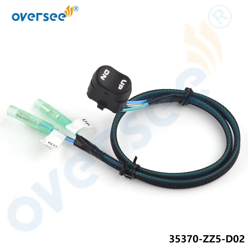 

Oversee 35370-ZZ5-D02 Лодочный мотор, переключатель наклона и переключатель наклона для подвесного двигателя Honda, боковой блок дистанционного управления 24800-ZZ5-A02