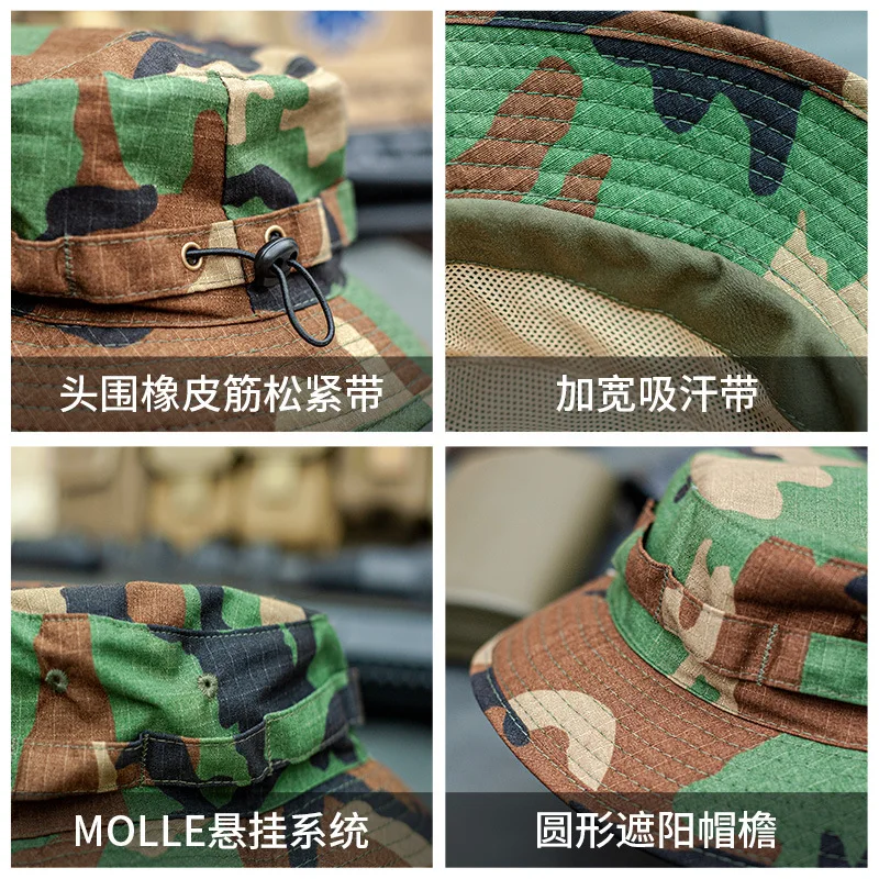Sombrero táctico militar unisex – Camuflaje visera estrecha - imagen 3