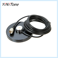 12CM NMO Magnetic Mount w/PL-259 - Extra Large Base for TYT TH-9800/QYT KT8900 (5M RG-58 Cable Included)