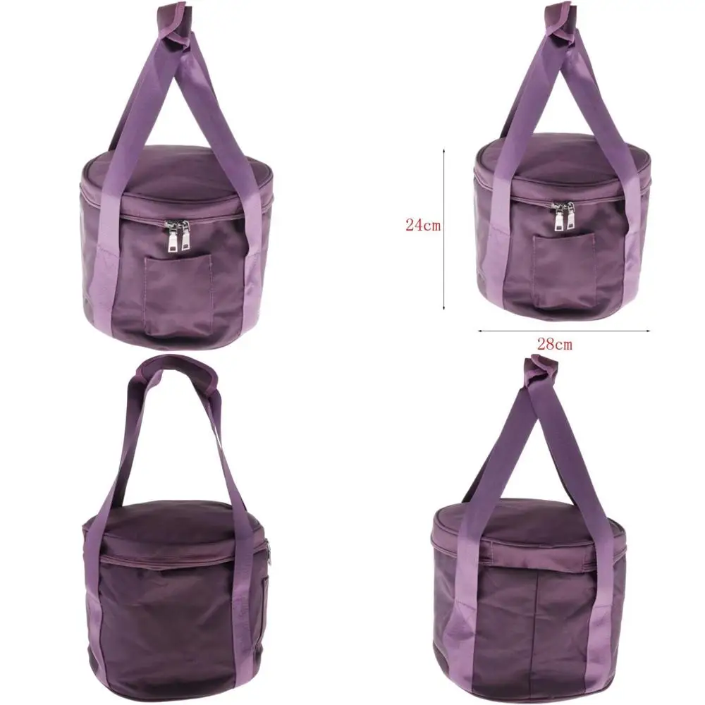 

10 inch durable round padded bag holder for practical use