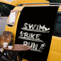 Triathlon Tri Life Swim Bike Run flag Living Room Wall Club Hanging Home Dorm Decor Art Garage Bar Live Decoration Banner