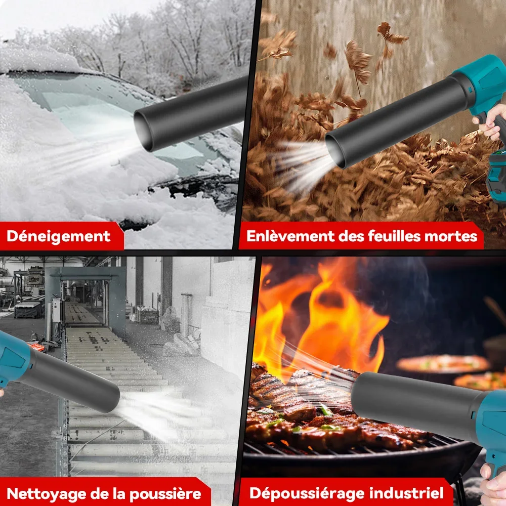 ventilador Turbo sin escobillas de 400 M/S، sopladores de aire eléctricos de gran potenci de 4000W، herramienta de polvo de].