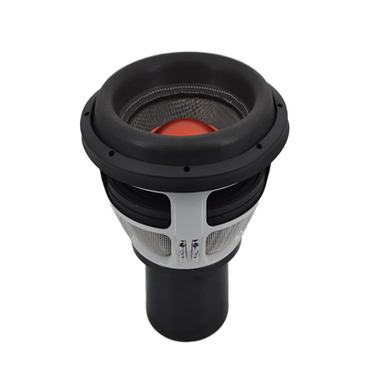 

12-Inch Dual Coil Carbon Car Subwoofer Speaker 3000WRMS Power 12100-005 DC 12V Voltage Foam Surround for Car Audio System