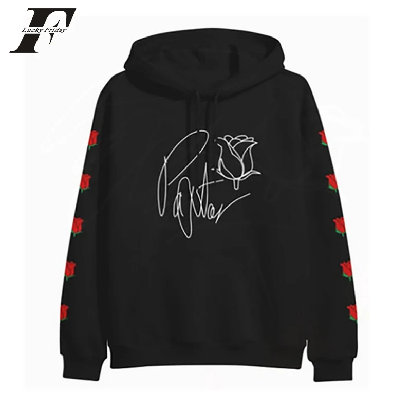 Rose pattern new hot Hoodies sweatshirts Women Men oversize Social Media Stars Long Sleeve Pullovers harajuku Unisex Tracksuit