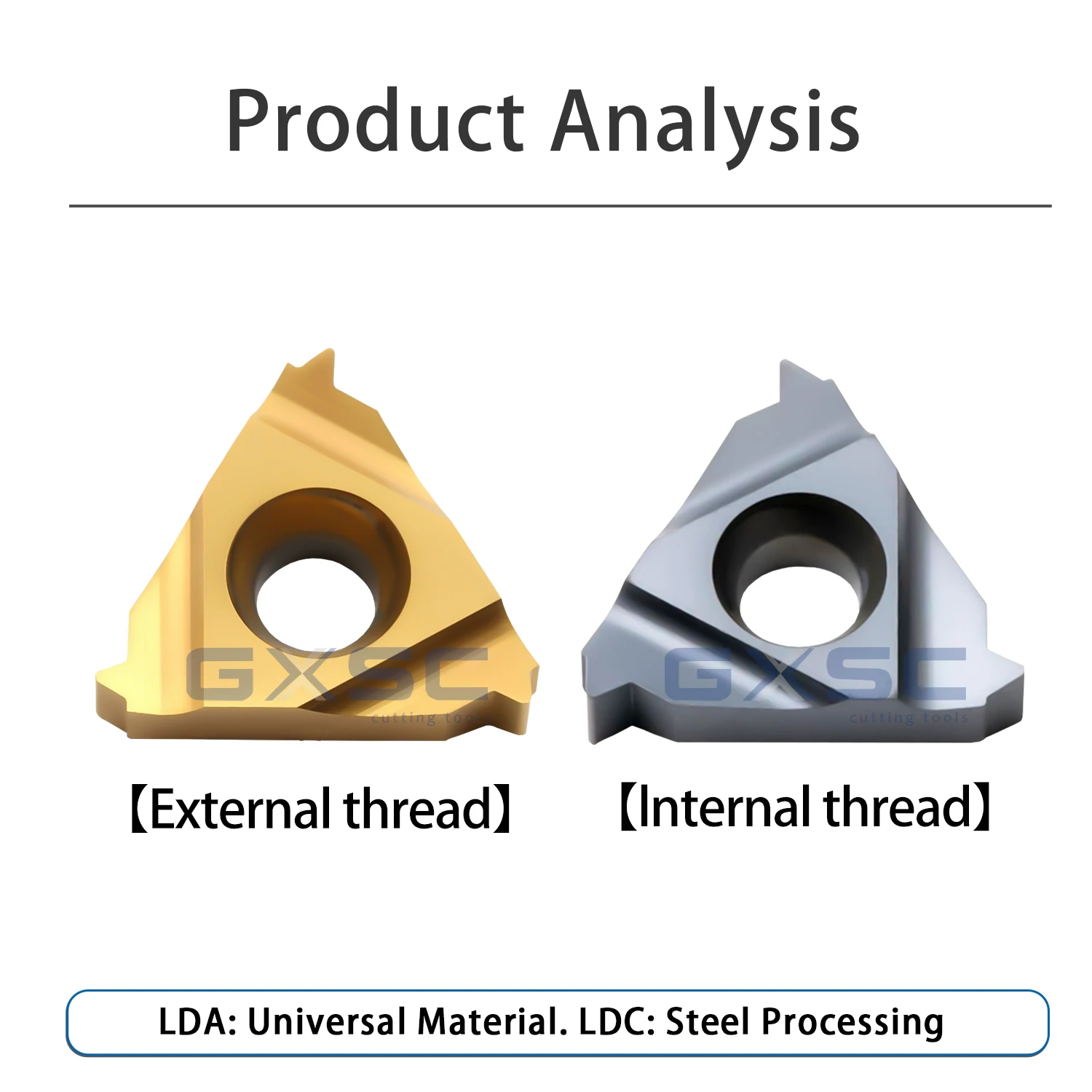 عملية المخارط باستخدام الحاسب الآلي 11IR 14/18 NPT LDA 16ER/IR 8/11.5/14/18 NPT LDA/LDC سلسلة شفرات ملولبة أدوات شفرة جزء المواد #2