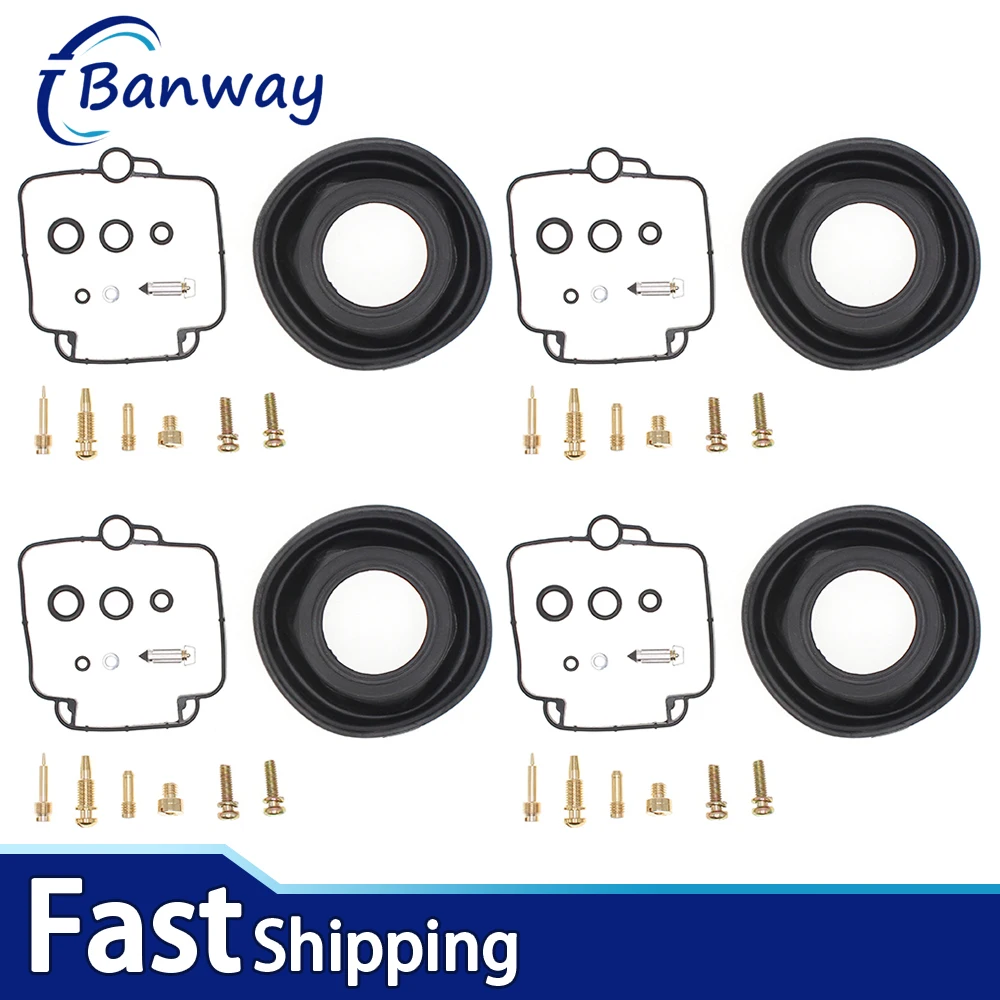 

For Suzuki GSX600F 1988-1997 GSX600 F 4X Carburetor Carb Repair Rebuild Kit