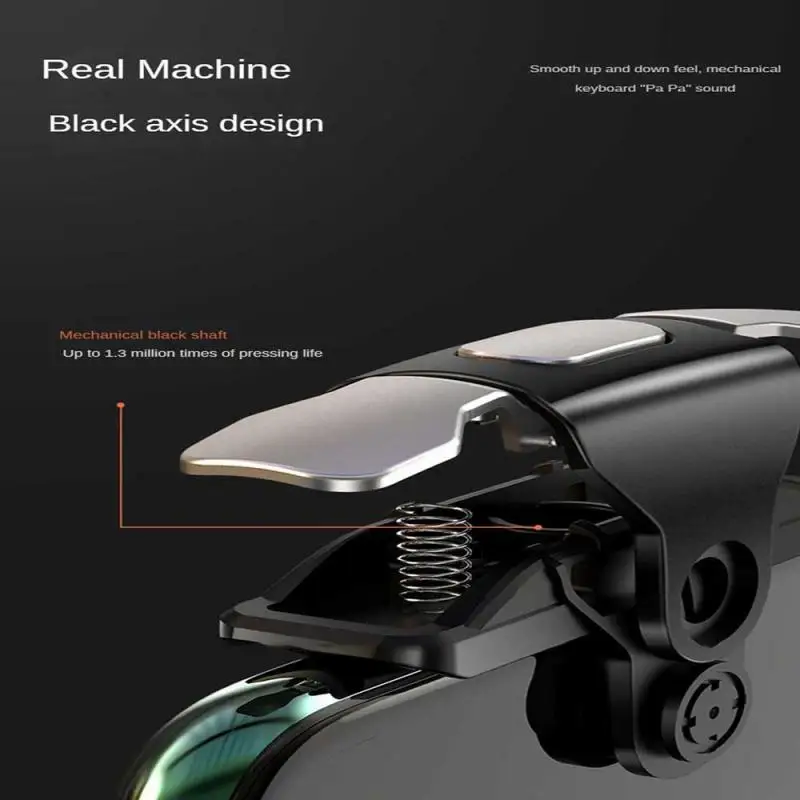 Kontroler gier mobilnych Abs Lekki, mechaniczny, czuły, uniwersalny pad do gier Akcesoria Strzelec Joystick Biały Szybka reakcja