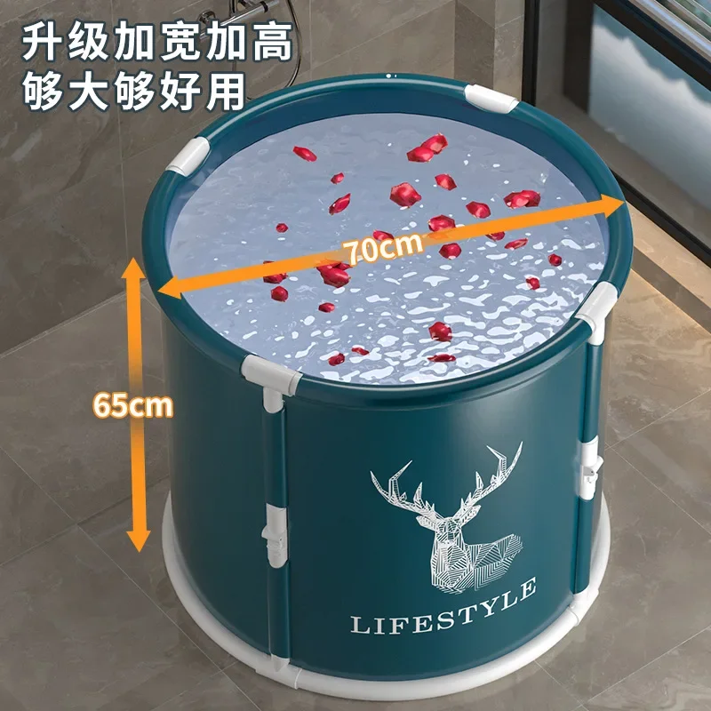 

Foldable Full-Body Bath Tub for Adult & Children - Compact Household Bath Tub for Easy Storage And Space-Saving Design