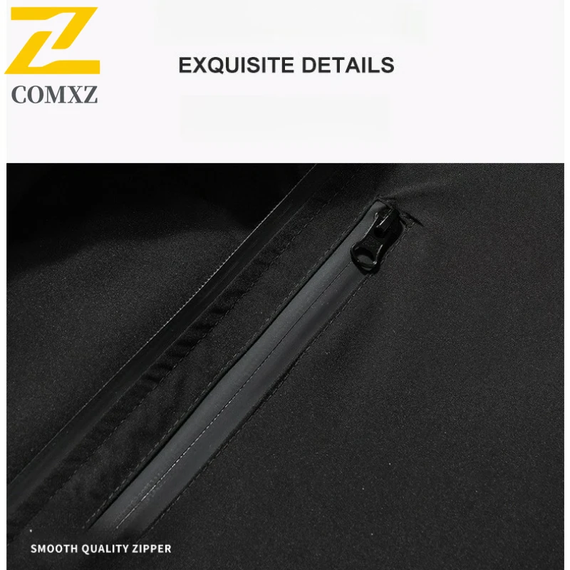 New 2-Face Jacket Men's Japanese Harajuku Loose Waterproof Windproof Hooded Coat Outdoor Travel Camping Anti-Scratch Windbreaker