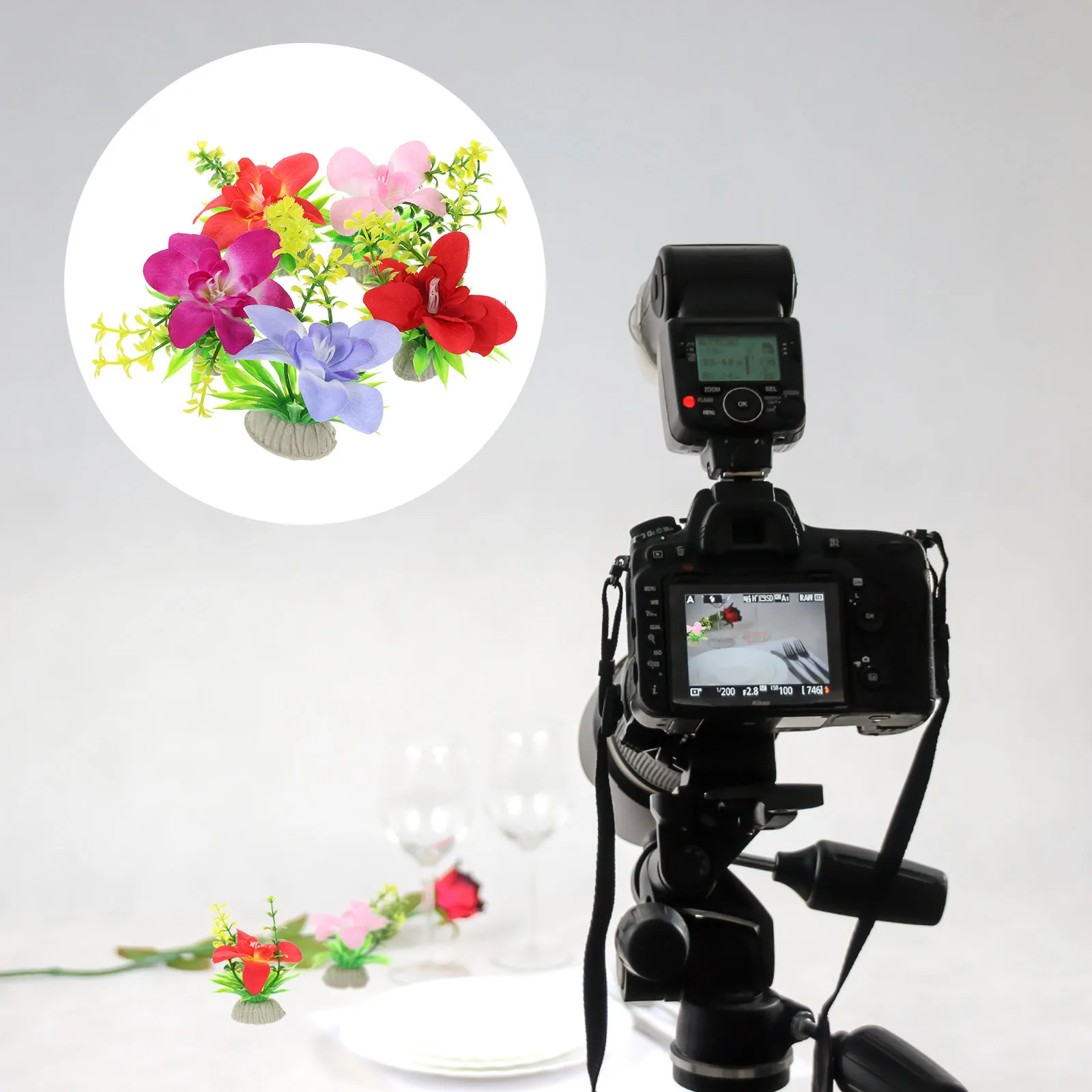 

5Pcs Sushi Plate Flower Ornaments Beautiful Practical Decorative Simulation for Dishes Sushi Plate Decorations