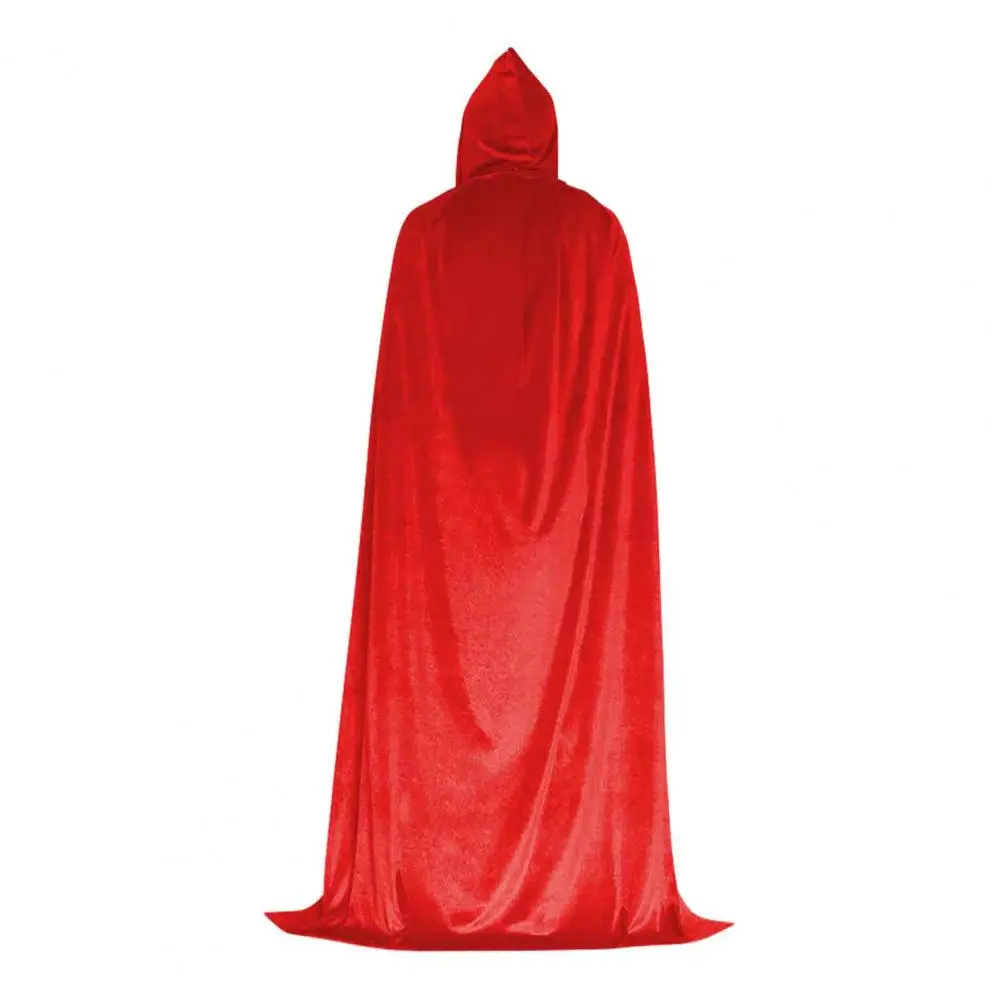 Unisex Adults Hooded Cloak, Velvet Vampire Wizard Cape, Renaissance Medieval Halloween Costume for Witch Cosplay 5