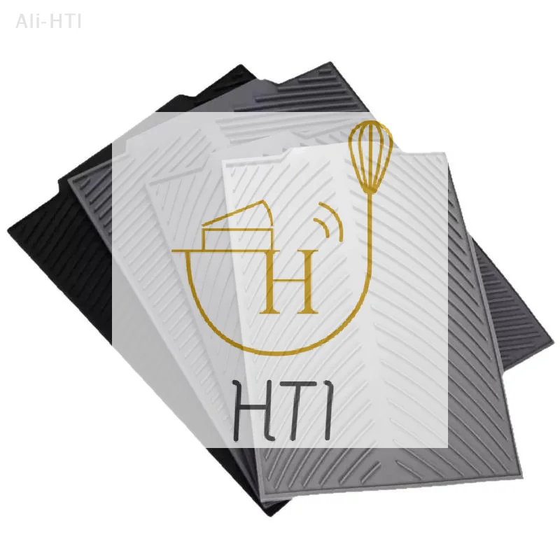 عدم الانزلاق الحصير مكافحة تحرق كوستر المطبخ سيليكون استنزاف الوسادة مع ثقب تجفيف حصيرة الأواني طبق استنزاف حصيرة لأدوات المائدة المطبخ