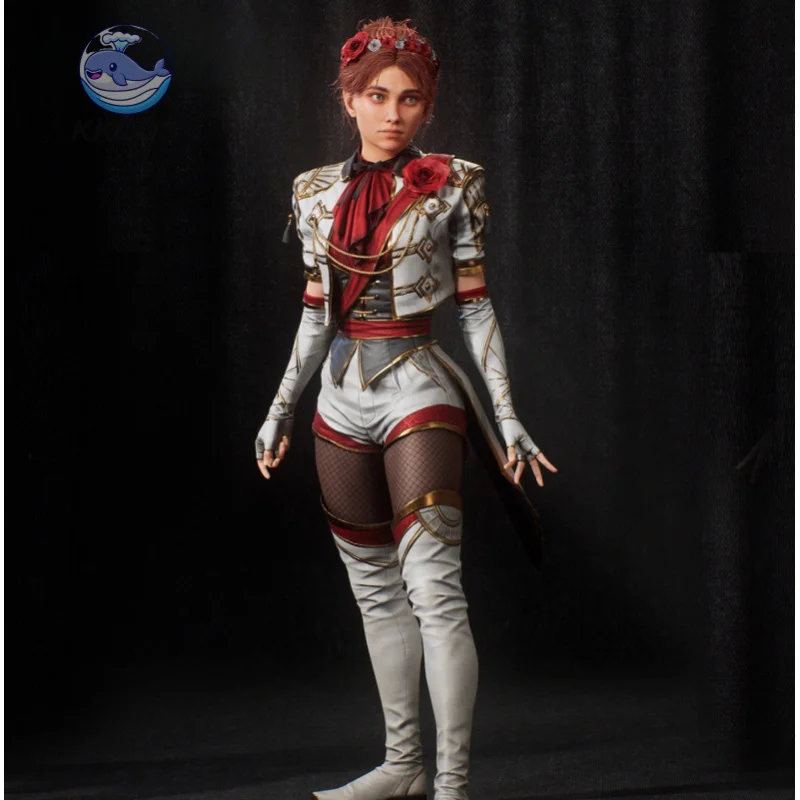 Game Clair Obscur Expedition33 Flower Suit Cosplay Costume Full Set Women Gloves Headwear Accurate Halloween Party KKCos - Image 3