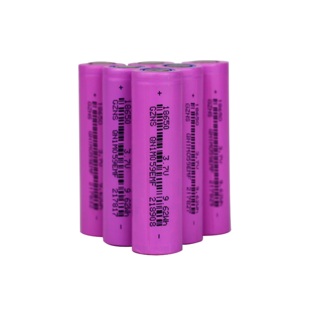 Flat Head in stock 18650 2600mah 9.62wh 3.7v 18650 Torch flashlight 2.0ah lithium ion battery