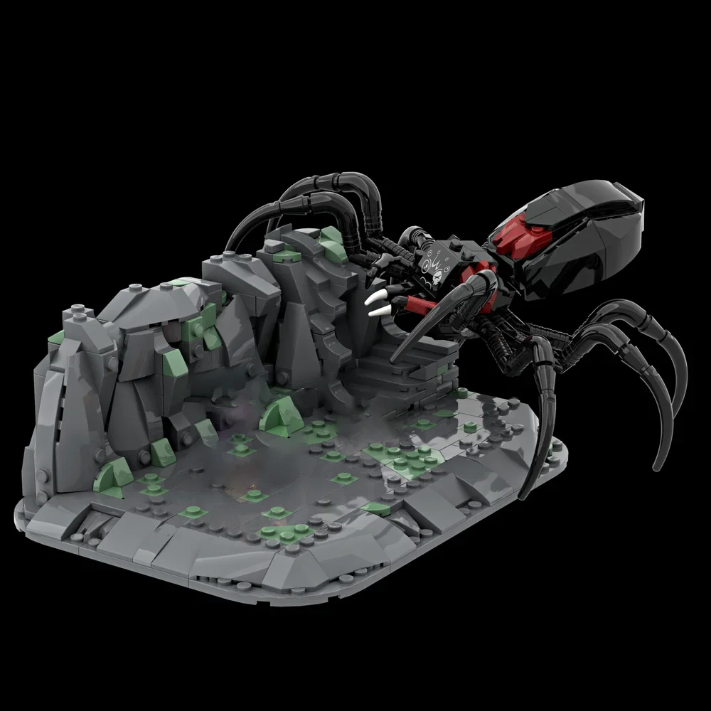 

Moc Building Blocks Modular Evil Lair Duel Model Technology Bricks DIY Magic Rings Famous Scene Assembly Construstion Gifts Toys