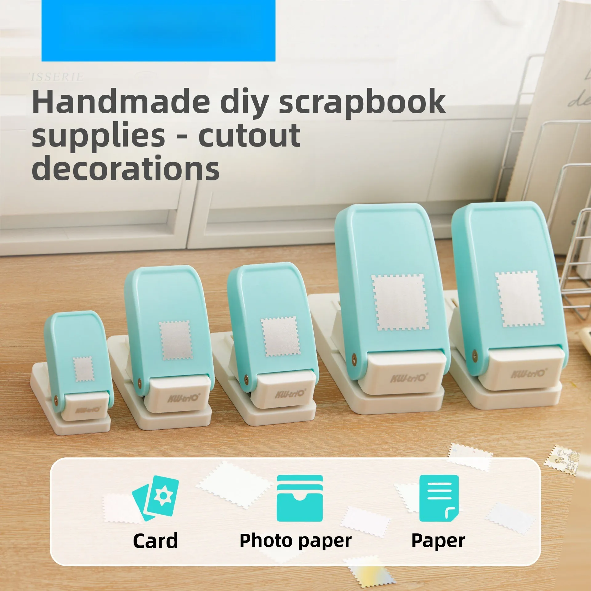Embosser Stamp DIY Punch Stamp Press Large Hand Punch Collage