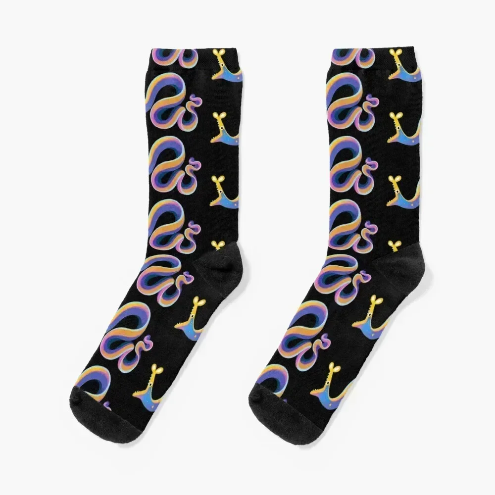 

Blue ribbon eel Socks hockey snow floral Socks Men Women's