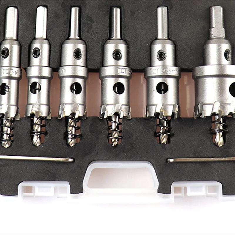 

A43F-16-35 Mm Alloy Hole Saw Set Reaming Bit Is Suitable For Stainless Steel Iron Plate Metal Processing Tool Drilling Tool