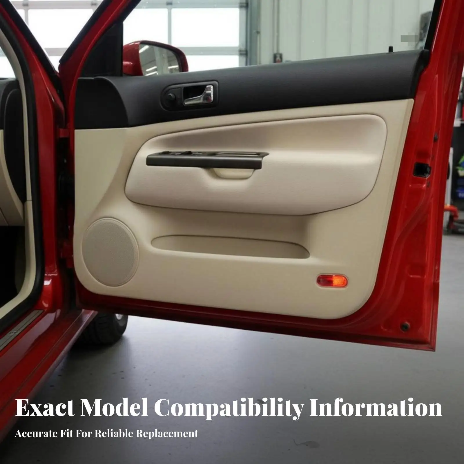 Door Handle Parts Kit for Golf MK4 Right Hand Drive 1998-2004 Car Door Pull Handle with Window Switch Panel Bezel