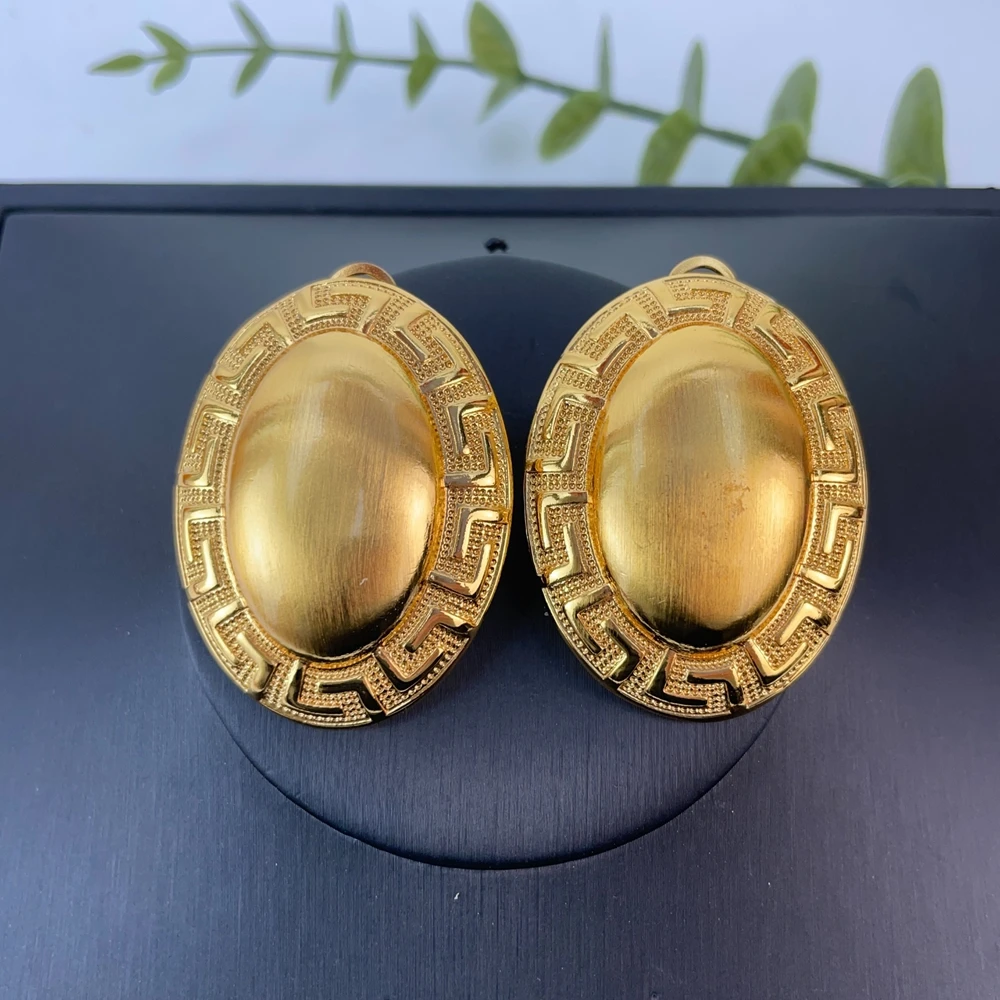 Yuminglai Fashion Luxury Dubai Jewelry Accessories Superior Quality Goldplated Earrings for Women FHK28871