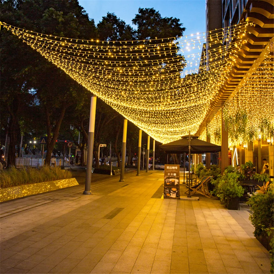 2023 New 100/200/300/400/800LEDs Christmas Fairy String Lights Outdoor Garden Lights Garland Decoration for Wedding Party Patio