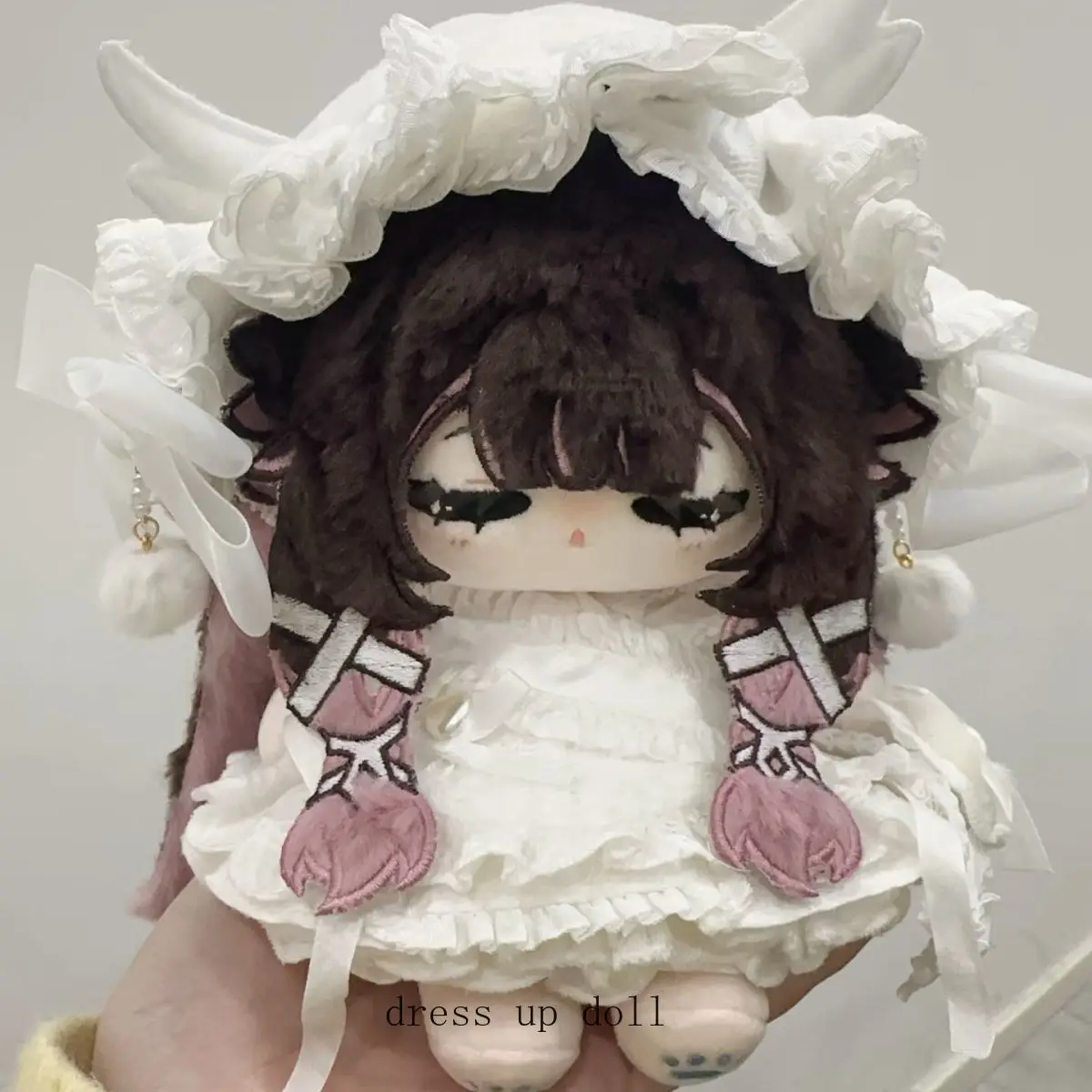 

Anime Plush Skeleton Body Toy Columbina Hyposelenia Moon Maiden Damselette Kawaii Girl Doll 20cm Game Dress Up Plushie Gift