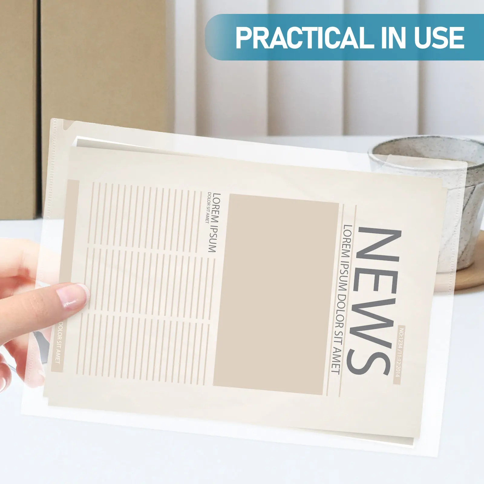 

10 Pcs Document Holder Folder Bag Clear Folders for Documents File Organiser Plastic