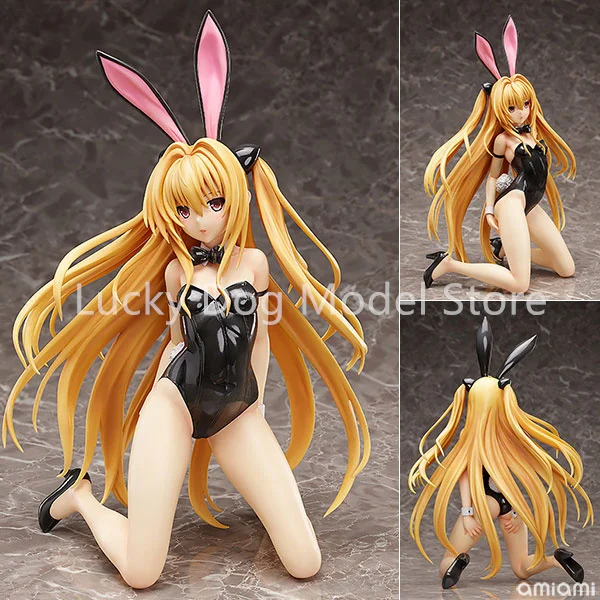 

FREEing Original:B-STYLE To Love-Ru Darkness Golden Darkness Bare Leg Bunny 1/4 PVC Action Figure Anime Model Toys Doll Gift