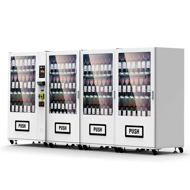 FL Standard Multi-channel Combination Vending Machine Combo for Retail Items  Drinks and Snacks Vending Machine Kiosk Custom