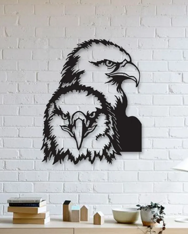 

Designed Eagle Wall Decorative Metal Wall Art Black Wall Décor,Living Room, Bedroom, Kitchen, bathroom Interior Decoration, Wal