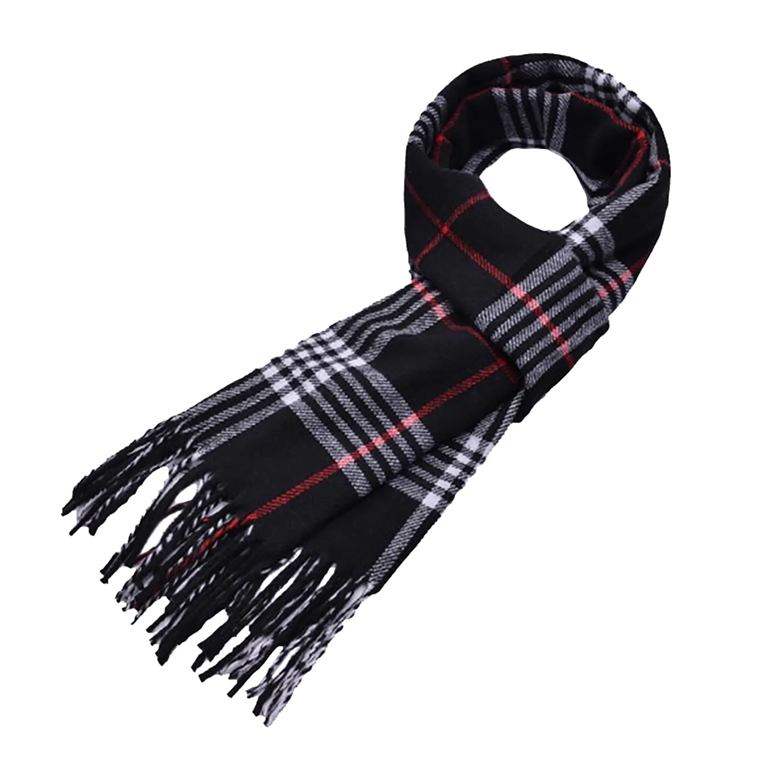 Wool Feel Scarf Warm Soft Lightweight Scottish Scotland Check Tartan Plaid Gift For Men Women Scarf Set Women Summer Scarf Women