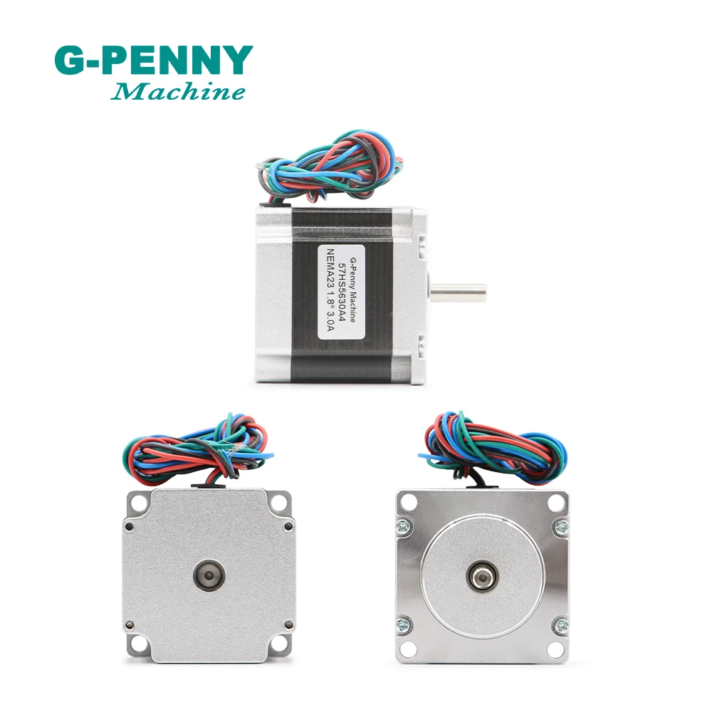 NEMA23 – moteur pas à pas pour imprimante 3D, 57x56mm, 3A, axe de 1,2n. m D = 8mm/6.35mm, 172Oz-in pour machine à graver CNC