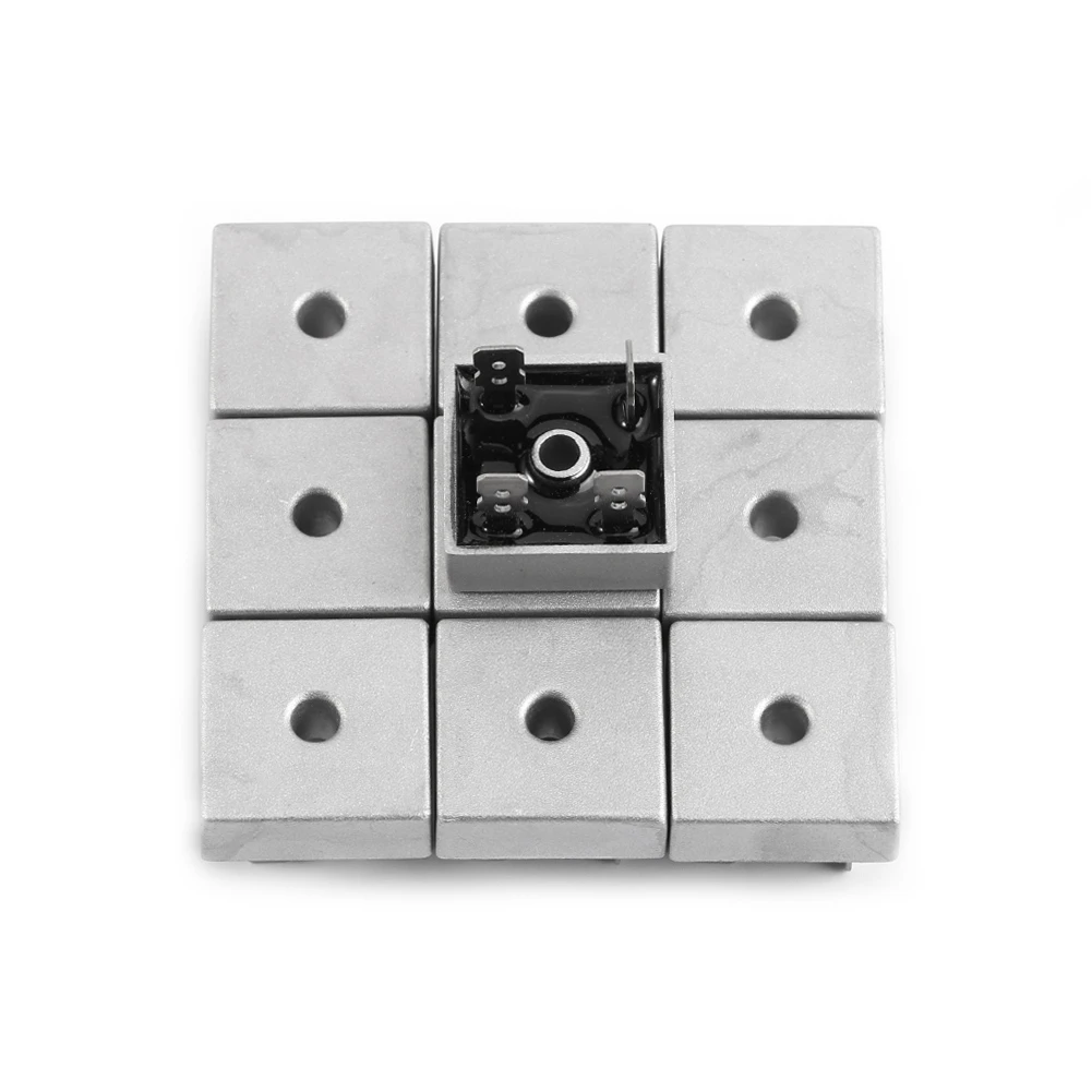 10pcs KBPC5010 50A 1000V High power Metal Case Single Phase Diode Bridge Rectifiers