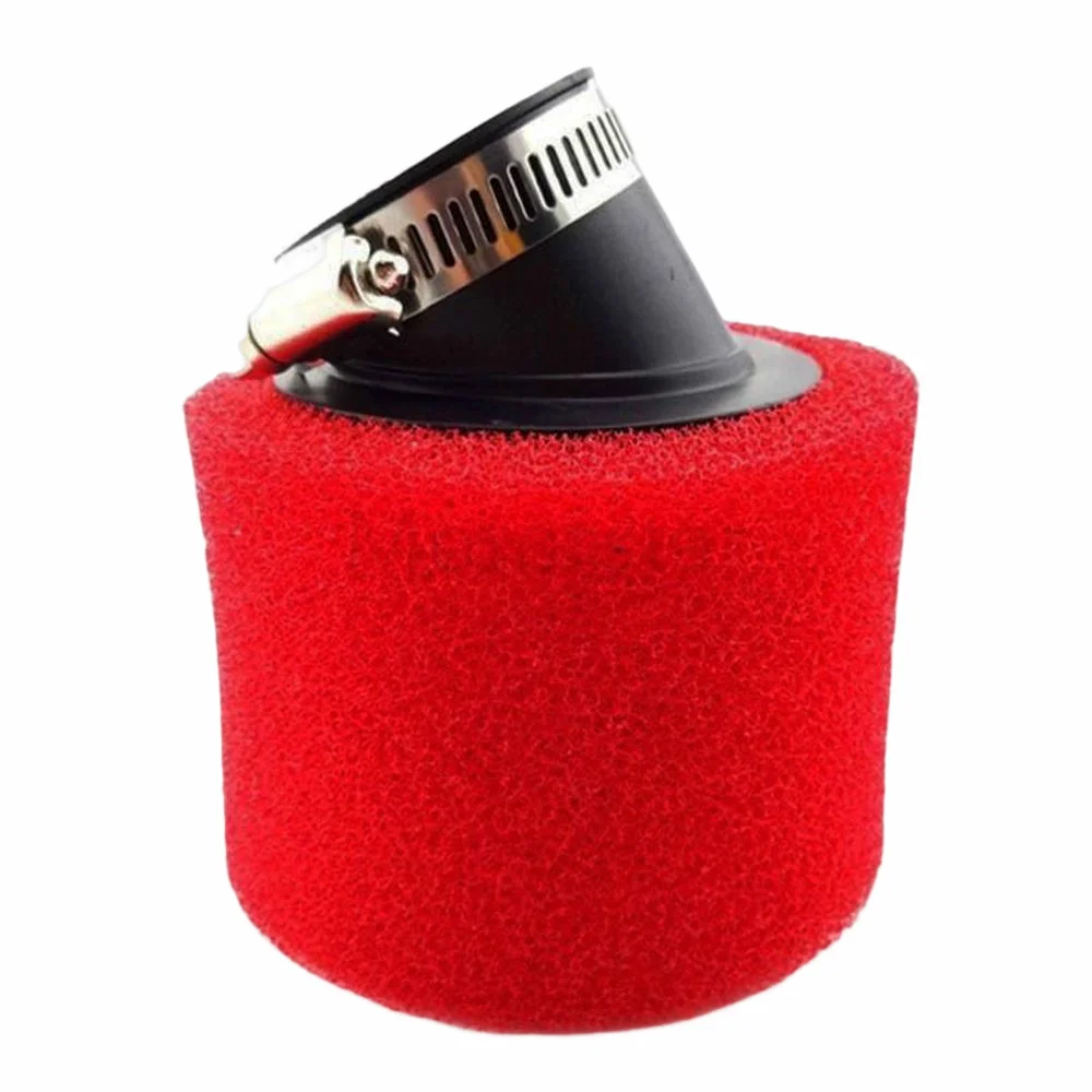

For Carburetor 110cc 125cc 140cc Dirt Pit Bike SSR YCF Carb Air Filter Cleaner Red Foam With Clamp 40MM Air Filter
