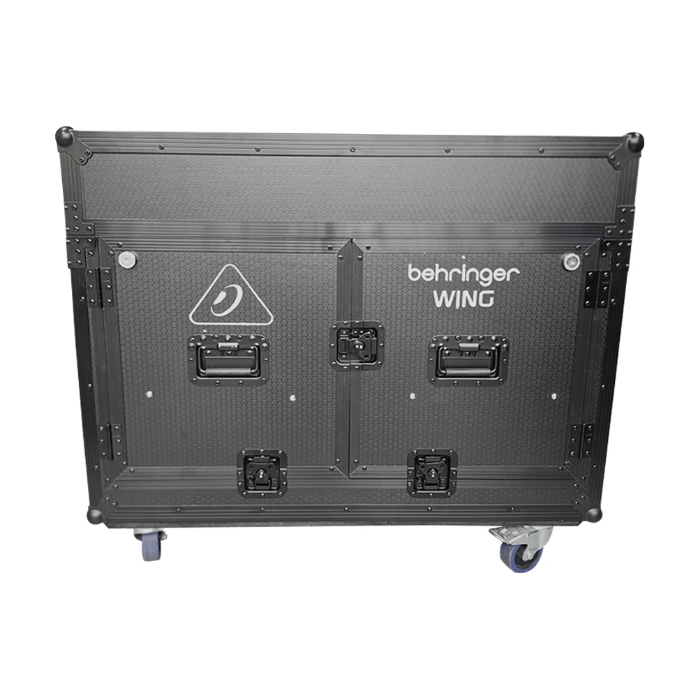 Behringer WING Hydraulic Flight Case With Wheels All-Black Pa System Audio Sound Equipment Outdoor Stage Portable Flight Case