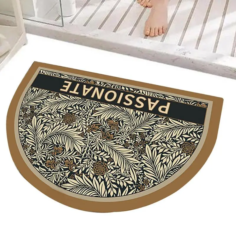 Floral Area Rug Welcome Front Door Mat Washable Vintage Floral Rug Non Slip Doormat For Entrance Living Room Home Accessories